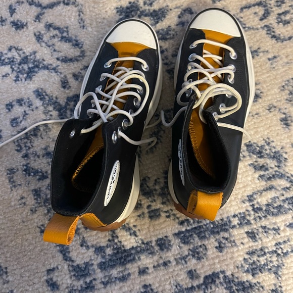 Black platform leather converse - Run star hike - Picture 7 of 11